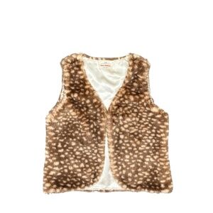 Hanna Andersson Faux Fur Vest Size 8